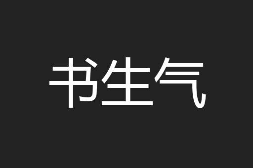 书生气