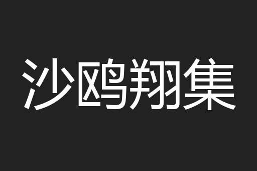 沙鸥翔集