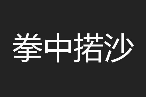 拳中掿沙