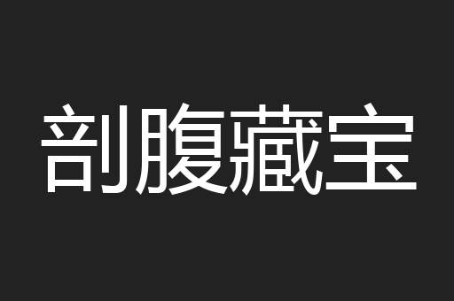 剖腹藏宝