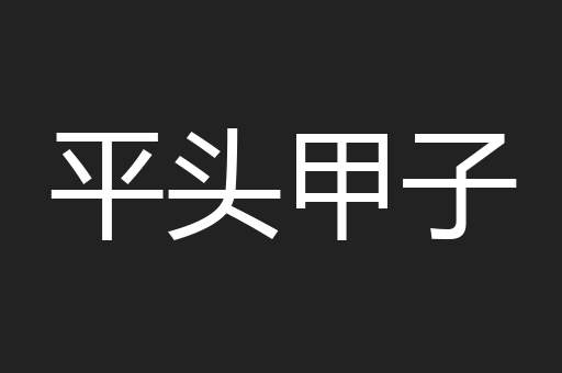 平头甲子