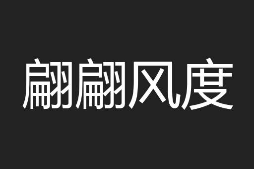 翩翩风度