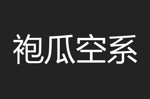 袍瓜空系