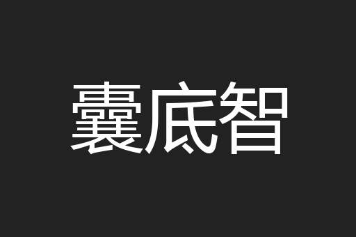 囊底智