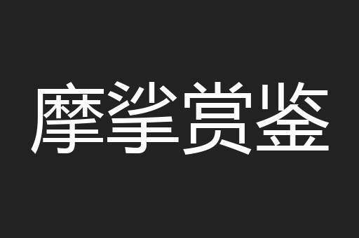 摩挲赏鉴
