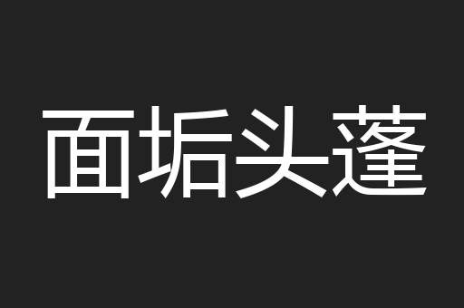 面垢头蓬