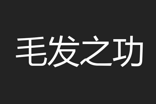 毛发之功