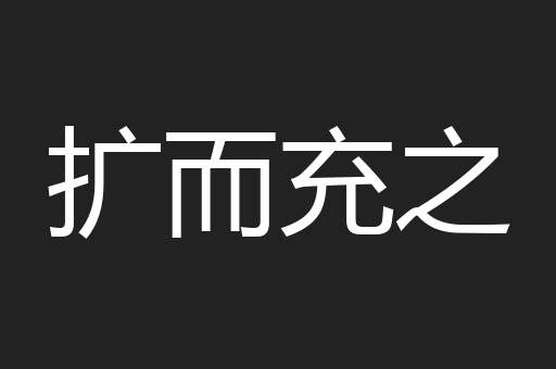 扩而充之