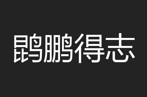 鹍鹏得志