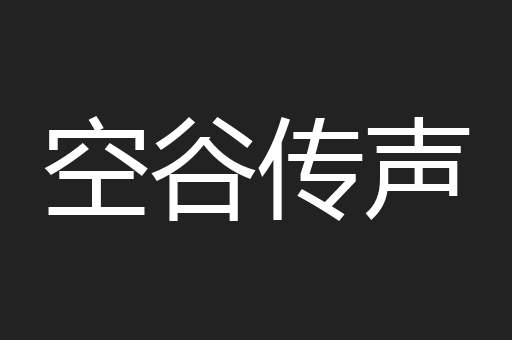 空谷传声