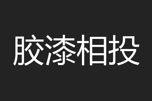 胶漆相投