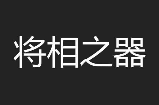 将相之器