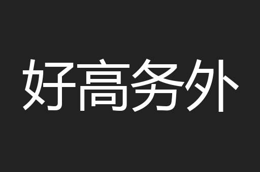 好高务外