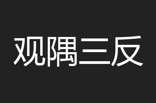 观隅三反