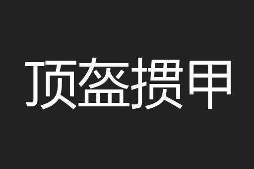 顶盔掼甲