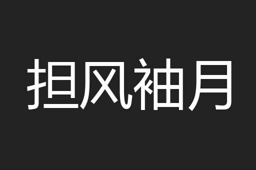担风袖月