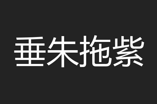 垂朱拖紫