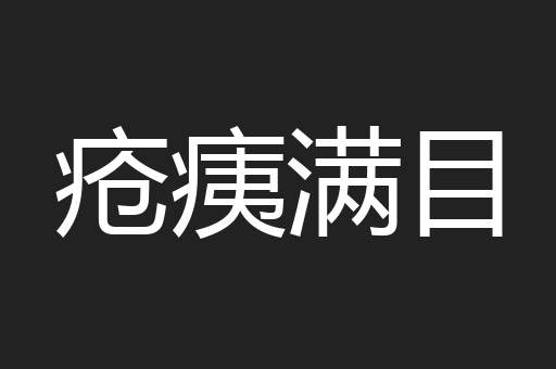 疮痍满目