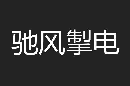 驰风掣电