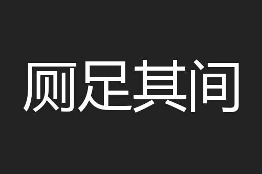 厕足其间