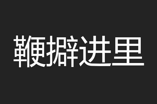 鞭擗进里